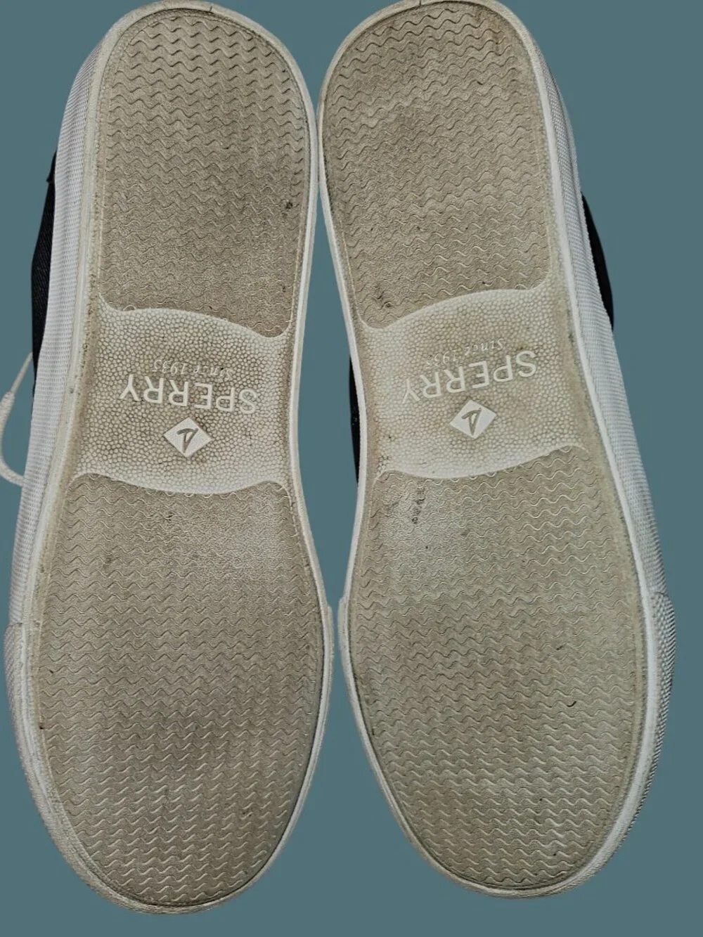 Sperry Top Sider Canvas Nautical Preppy Boat Shoes Men Size 7.5 Womens Size 9